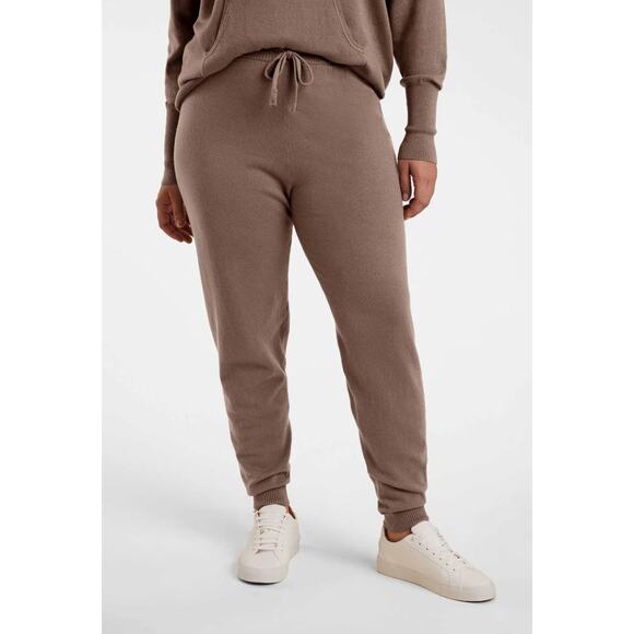 Nuuds Luxe Knit Jogger XS Mocha Sweatpants Neutral Lounge Quiet Luxury Soft - Picture 2 of 13